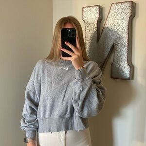 Gray Nike Oversized Sweatshirt